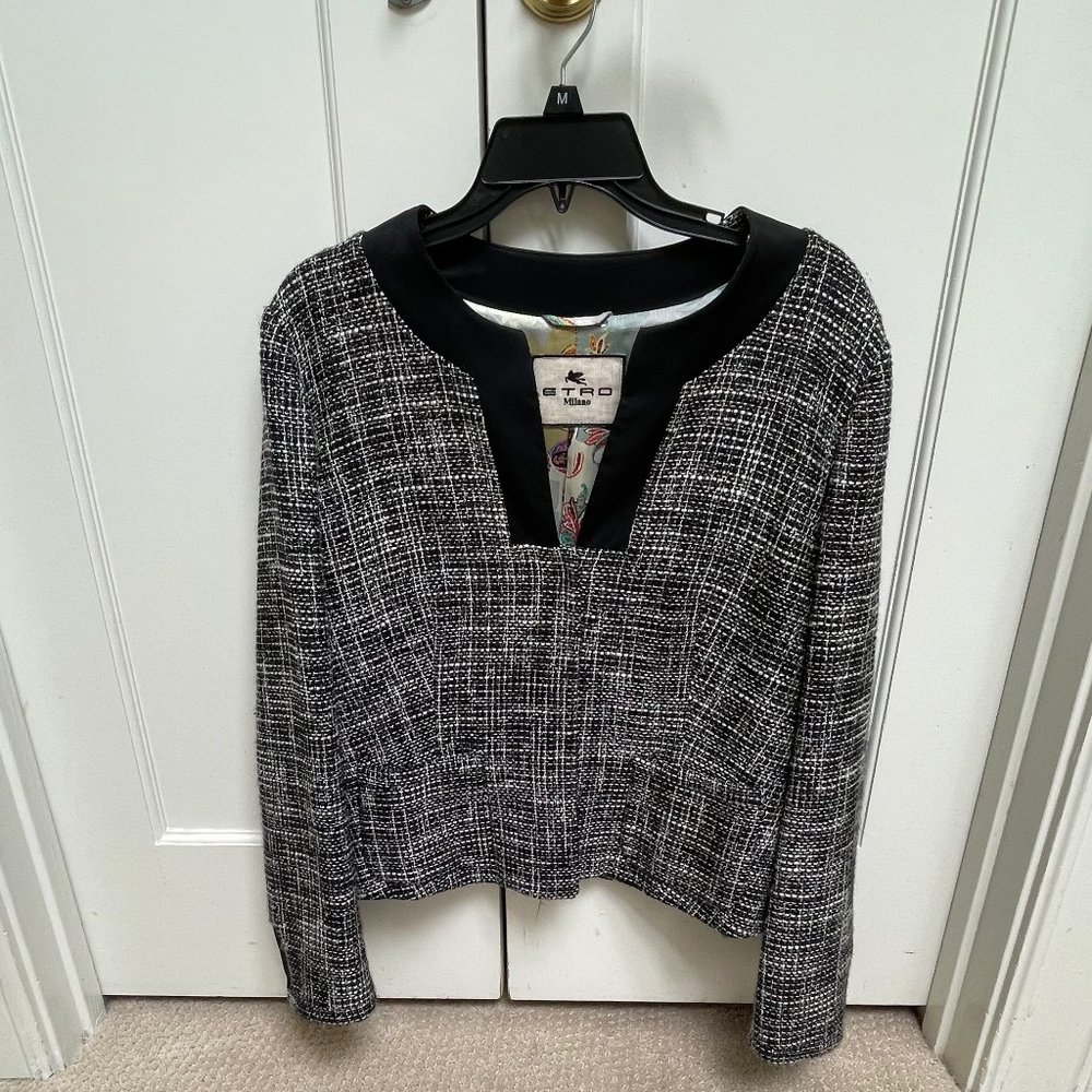 Fantastic ETRO Milano Houndstooth Jacket